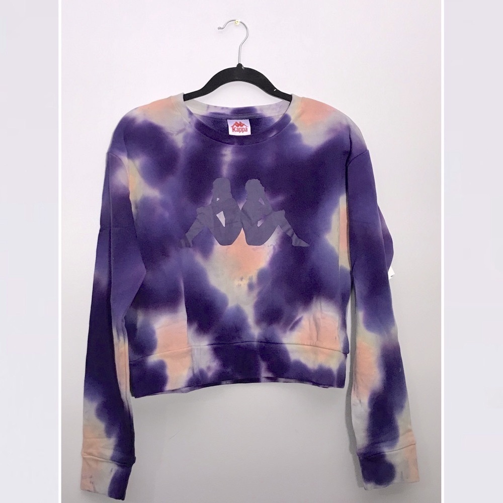 Kappa Authentic Catros Tie-Dye Cropped Sweatshirt - Picture 3 of 10